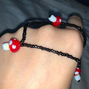 seed bead mushroom choker